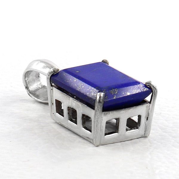 Blue Lapis Lazuli Silver Pendants