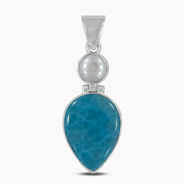 925 Sterling Silver Larimar Pendants