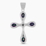 925 Sterling Silver Blue Topaz Pendants