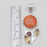 Sponge Coral Silver Pendants