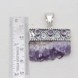 Amethyst Stalactite Silver Pendants