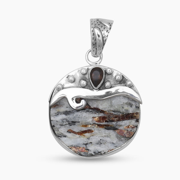 925 Sterling Silver Astrophyllite Pendants