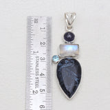 925 Sterling Silver Pietersite Pendants