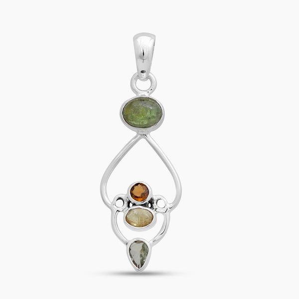 925 Sterling Silver Tourmaline Pendants