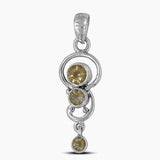 925 Sterling Silver Blue Topaz Pendants