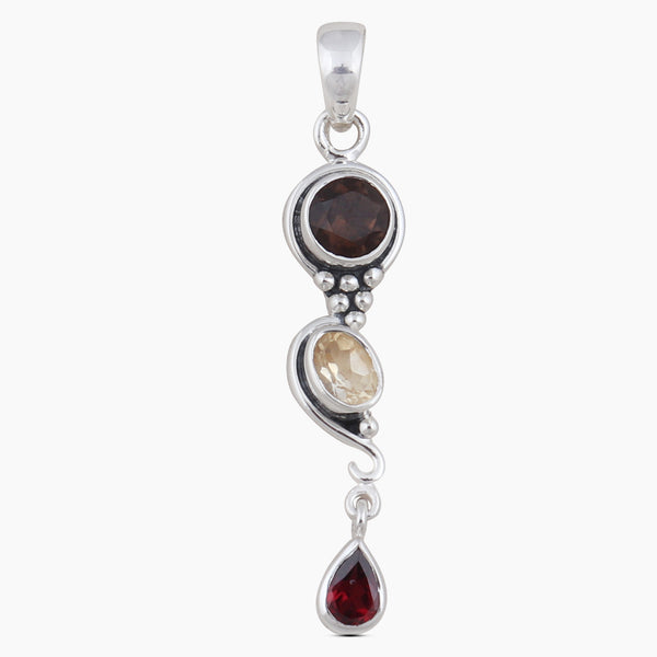 925 Silver Tourmaline Pendants