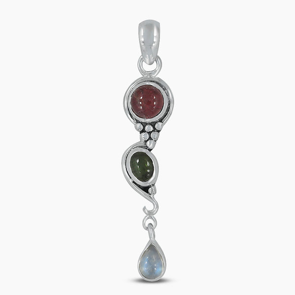 925 Silver Tourmaline Pendants