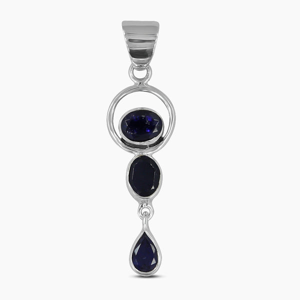 925 Sterling Silver Iolite Pendants