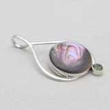 925 Sterling Silver Abalone Shell Pendants