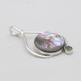 925 Sterling Silver Abalone Shell Pendants