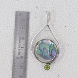 925 Sterling Silver Abalone Shell Pendants