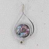925 Sterling Silver Abalone Shell Pendants