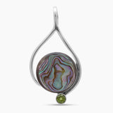 925 Sterling Silver Abalone Shell Pendants