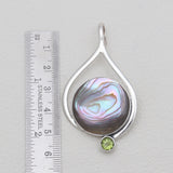 925 Sterling Silver Abalone Shell Pendants