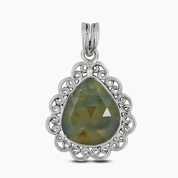 925 Silver Multi Sapphire Pendants