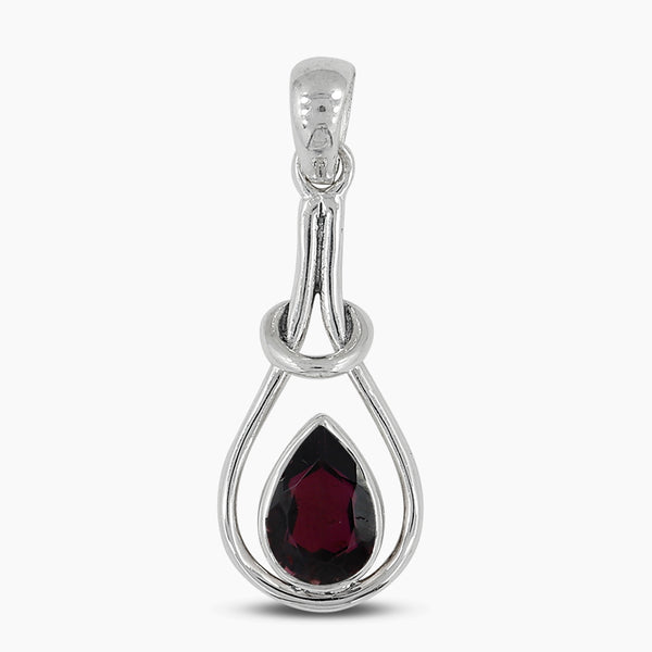 925 Silver Natural Garnet Pendants