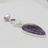 Amethyst Lace & Moonstone Silver Designer Pendants