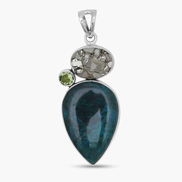 925 Sterling Silver Chrysocolla Pendants