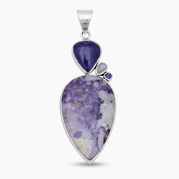 Morado Opal Silver Pendants