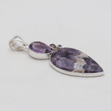 Amethyst Lace Silver Pendants