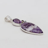 Amethyst Lace Silver Pendants