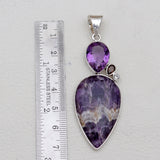 Amethyst Lace Silver Pendants