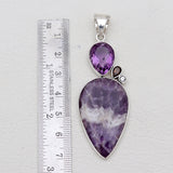 Amethyst Lace Silver Pendants