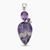 Amethyst Lace Silver Pendants