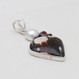 Peanut Wood Jasper Silver Pendants