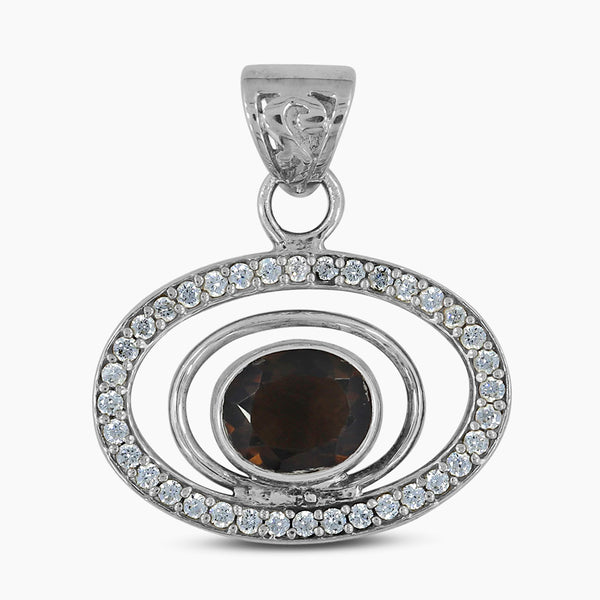 925 Silver Smoky Quartz Pendants