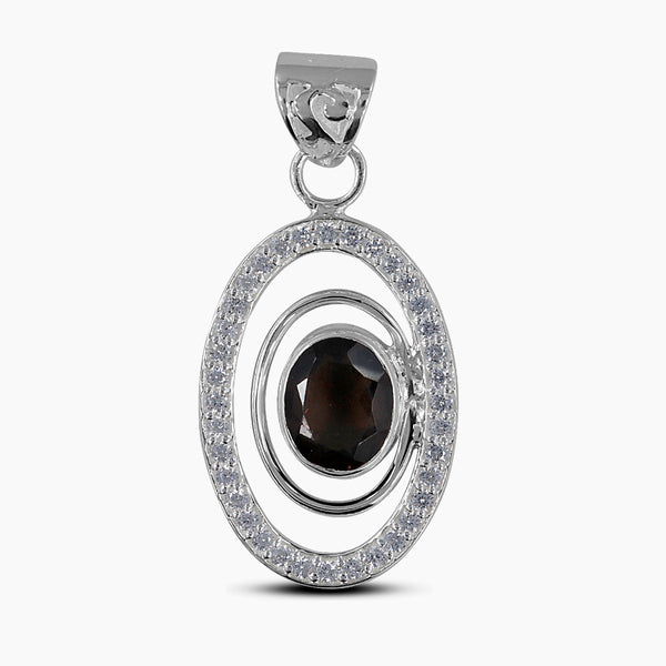925 Silver Smoky Quartz Pendants