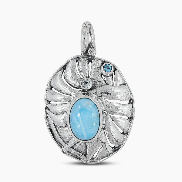 925 Sterling Silver Larimar Pendants