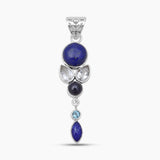 Lapis Lazuli Gemstone Silver Pendants