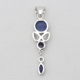 Lapis Lazuli Gemstone Silver Pendants