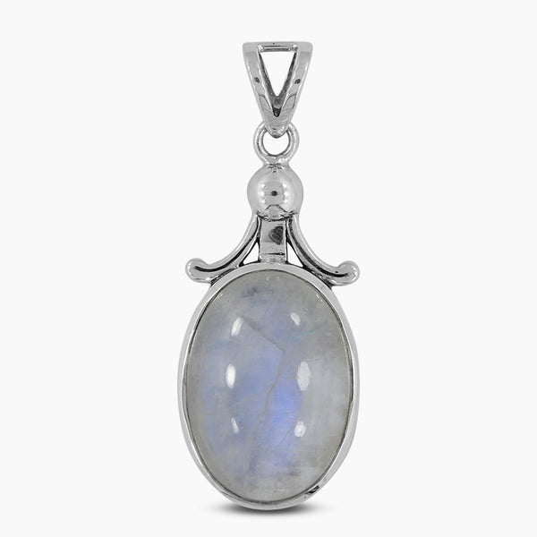 Rainbow Moonstone Silver Pendants