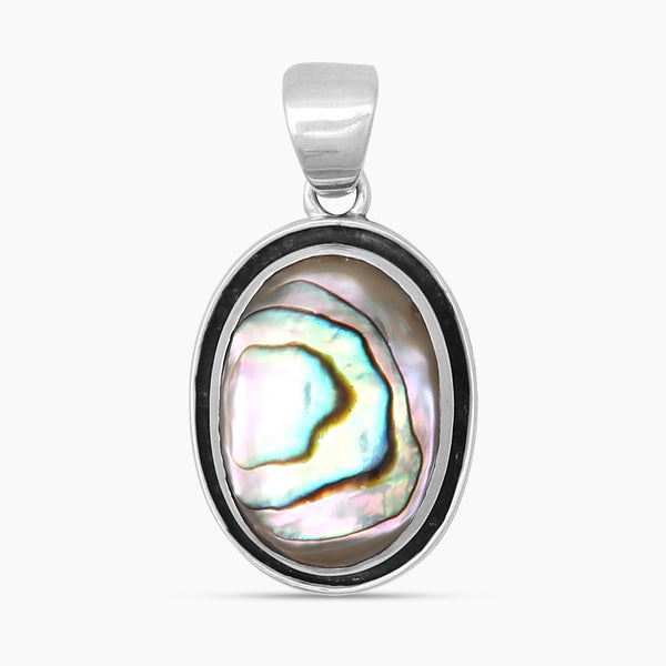 925 Sterling Silver Abalone Shell Pendants