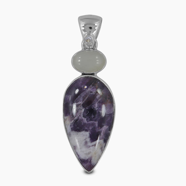 Amethyst Lace Silver Pendants