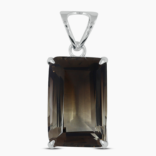 925 Sterling Silver Smoky Quartz Pendants