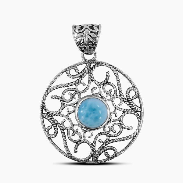 925 Sterling Silver Larimar Pendants