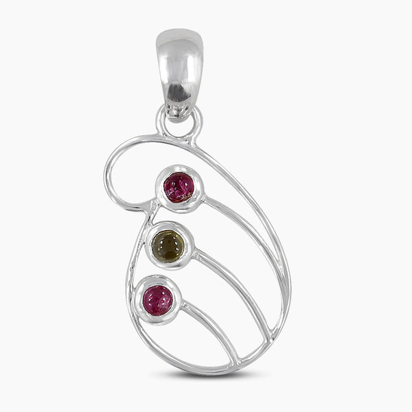 925 Sterling Silver Tourmaline Pendants