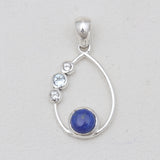 Lapis Lazuli Silver Designer Pendants