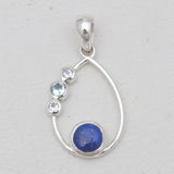 Lapis Lazuli Silver Designer Pendants