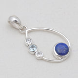Lapis Lazuli Silver Designer Pendants
