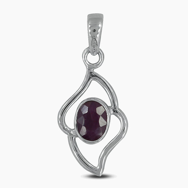 925 Sterling Silver Ruby Pendants