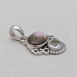 925 Silver Abalone Shell Pendants