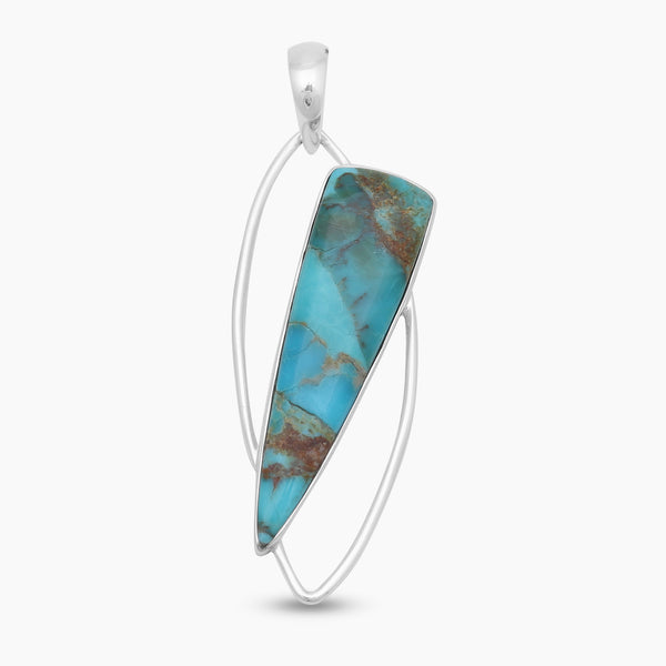 925 Sterling Silver Boulder Turquoise Pendants