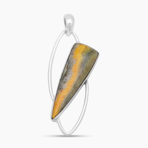 Mustard Jasper Silver Pendants
