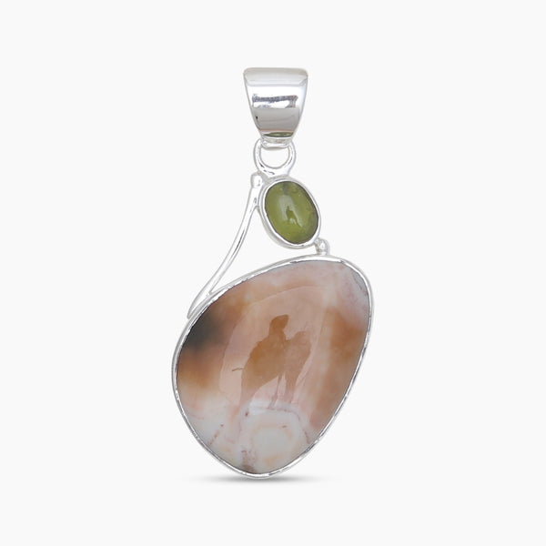 925 Sterling Silver Ocean Jasper Pendants