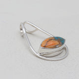 Turquoise Spiny Oyster Silver Designer Pendants