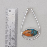 Turquoise Spiny Oyster Silver Designer Pendants
